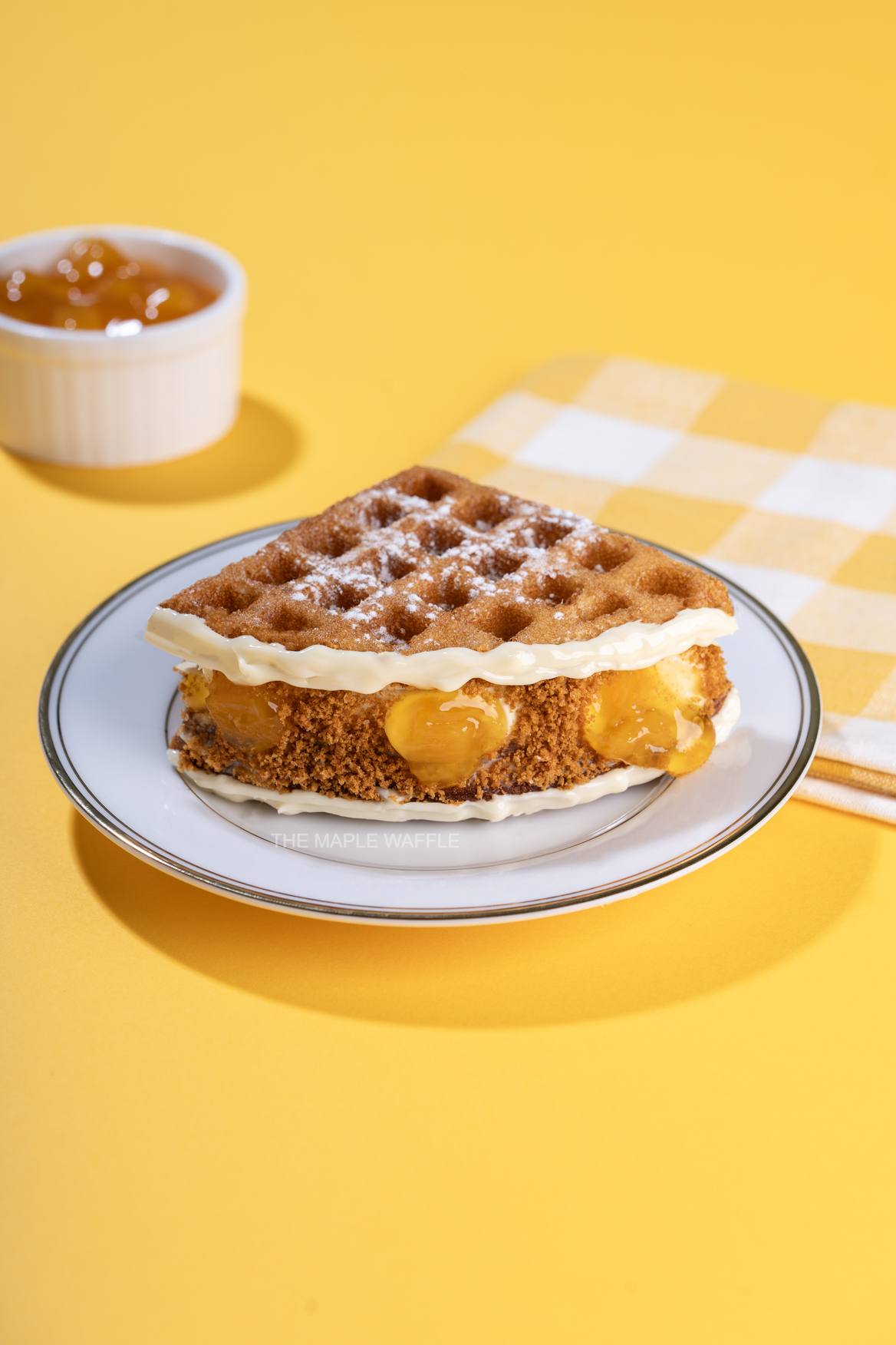 Mango Cheesecake Waffle